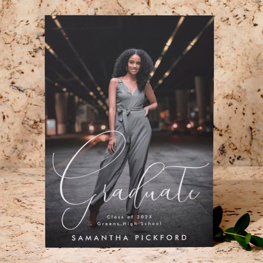 Faire-part Diplôme d'études supérieures personnalisable