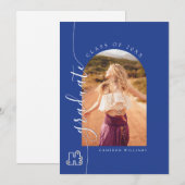 Faire-part Diplômé du collège Hilbert (Devant / Derrière)