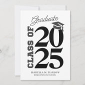 Faire-part Diplômé du lycée promotion 2025 (Devant)