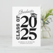 Faire-part Diplômé du lycée promotion 2025 (Debout devant)