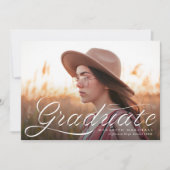 Faire-part Diplômé du Ruban Classic Photo Graduate (Devant)