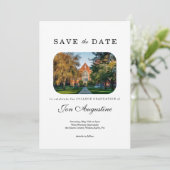 Faire-part Diplôme du secondaire du collège Enregistrer la ca (Debout devant)