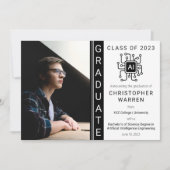 Faire-part Diplôme en génie de l'intelligence artificielle (Devant)
