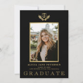 Faire-part Diplôme en photo de l'école de droit moderne (Devant)