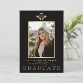 Faire-part Diplôme en photo de l'école de droit moderne (Debout devant)