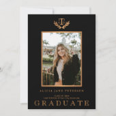 Faire-part Diplômé en photo de l'école moderne de droit (Devant)