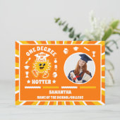 Faire-part Diplôme Hotter Retro 2 Photo Graduation (Debout devant)