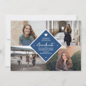 Faire-part Diplôme moderne élégant script 4 photo collage a (Devant)