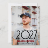 Faire-part diplômé moderne promo 2027 (Devant)