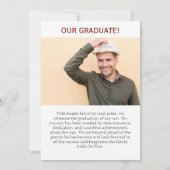 Faire-part diplômé moderne promo 2027 (Dos)