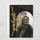 Faire-part Diplôme photo Arch moderne (Devant)