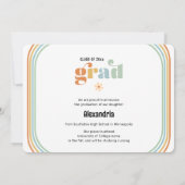 Faire-part Diplôme photo Boho Retro (Dos)