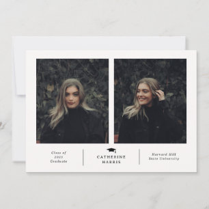 Faire-part Diplôme photo chic et élégant