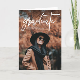 Faire-part Diplôme photo Chic Script 2