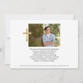 Faire-part Diplôme photo Christian Black Gold 2025 (Dos)