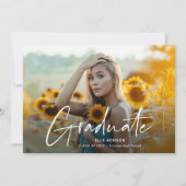 Faire-part Diplôme photo de Modern Script 2 (Devant)