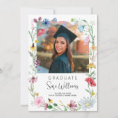 Faire-part Diplôme photo fleur sauvage (Devant)