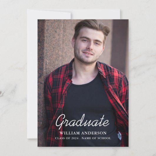 Faire-part Diplôme photo simple (Devant)