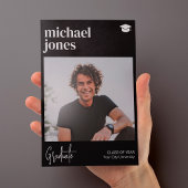 Faire-part Diplômé photo simple classique graduation