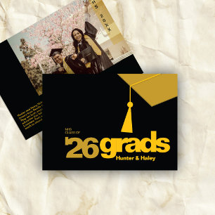 Faire-part Diplôme Typographie Moderne Promotion 2026