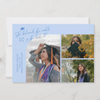 Diplômée Bleu Glacé Elle a Cru Multi Photo