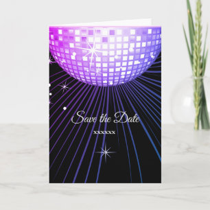 Faire-part discothèque, enregistrer la date Carte, Taille : S