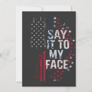 Faire-part Dites-Le À Mon Visage Campagne Kamala Harris 2024