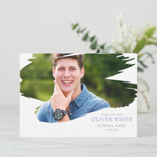 Faire-part d'obtention du diplôme (Debout devant)