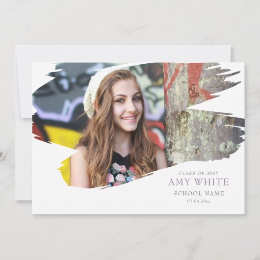 Faire-part d'obtention du diplôme (Devant)