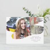 Faire-part d'obtention du diplôme (Debout devant)