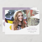 Faire-part d'obtention du diplôme (Devant / Derrière)