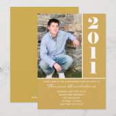 Faire-part d'obtention du diplôme (Devant / Derrière)