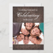 Faire-part d'obtention du diplôme - 4 Damas du gro (Dos)