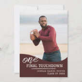 Faire-part d'obtention du diplôme d'athlète de foo (Devant)