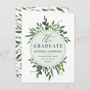 faire-part d'obtention du diplôme de feuillage