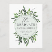 faire-part d'obtention du diplôme de feuillage (Devant)