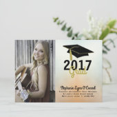 Faire-part d'obtention du diplôme de fin d'études (Debout devant)