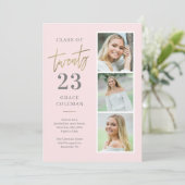 Faire-part d'obtention du diplôme de la cabine pho (Debout devant)