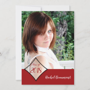 Faire-part d'obtention du diplôme de la classe Red