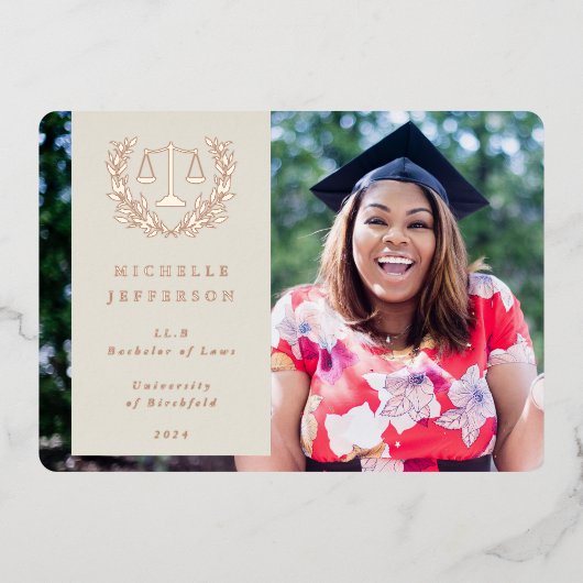 Faire-part d'obtention du diplôme de l'école de dr (Recto)