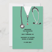 Faire-part d'obtention du diplôme de l'école de so (Devant)