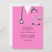 Faire-part d'obtention du diplôme de l'école de so (Devant)