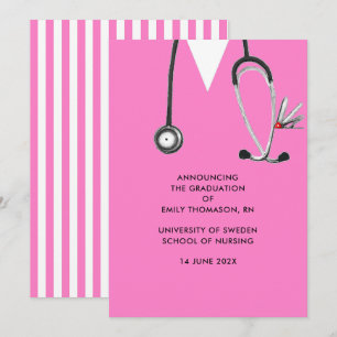 Faire-part d'obtention du diplôme de l'école de so