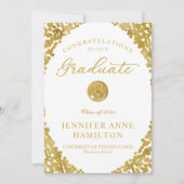 Faire-part d'obtention du diplôme de l'école Médic (Devant)