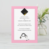 Faire-part d'obtention du diplôme de l'infirmière  (Debout devant)