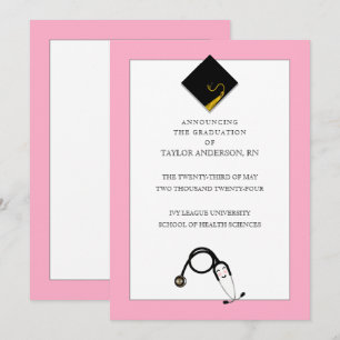 Faire-part d'obtention du diplôme de l'infirmière 