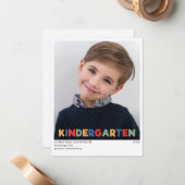 Faire-part d'obtention du diplôme de maternelle so (Devant/Arrière en situation)