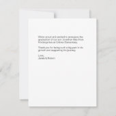 Faire-part d'obtention du diplôme de maternelle so (Dos)