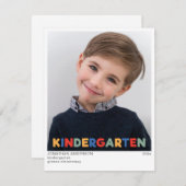 Faire-part d'obtention du diplôme de maternelle so (Devant / Derrière)