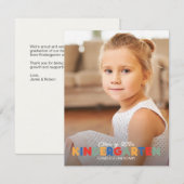 Faire-part d'obtention du diplôme de maternelle so (Devant / Derrière)